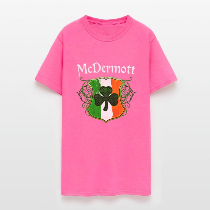 McDermott Irish Surname Ireland Flag Shamrock