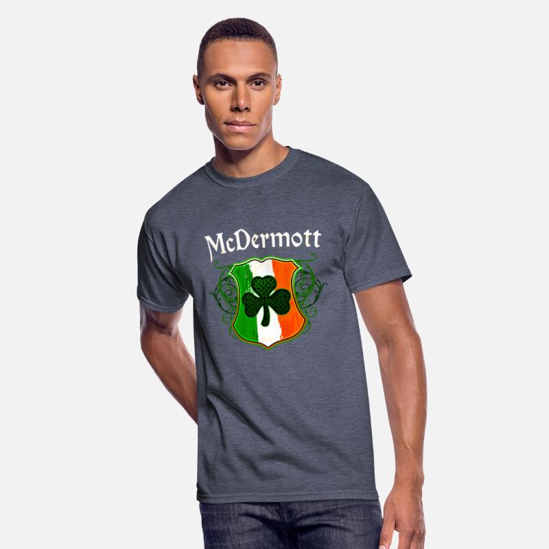 McDermott Irish Surname Ireland Flag Shamrock