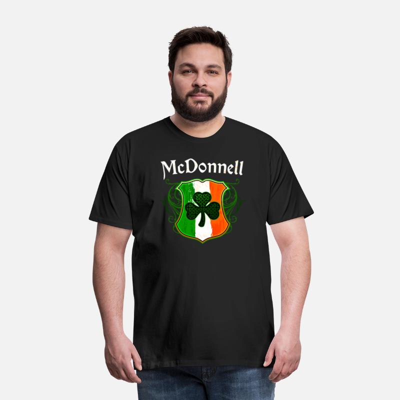 McDonnell Irish Surname Ireland Flag Shamrock