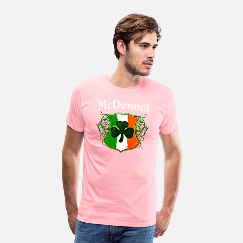McDonnell Irish Surname Ireland Flag Shamrock