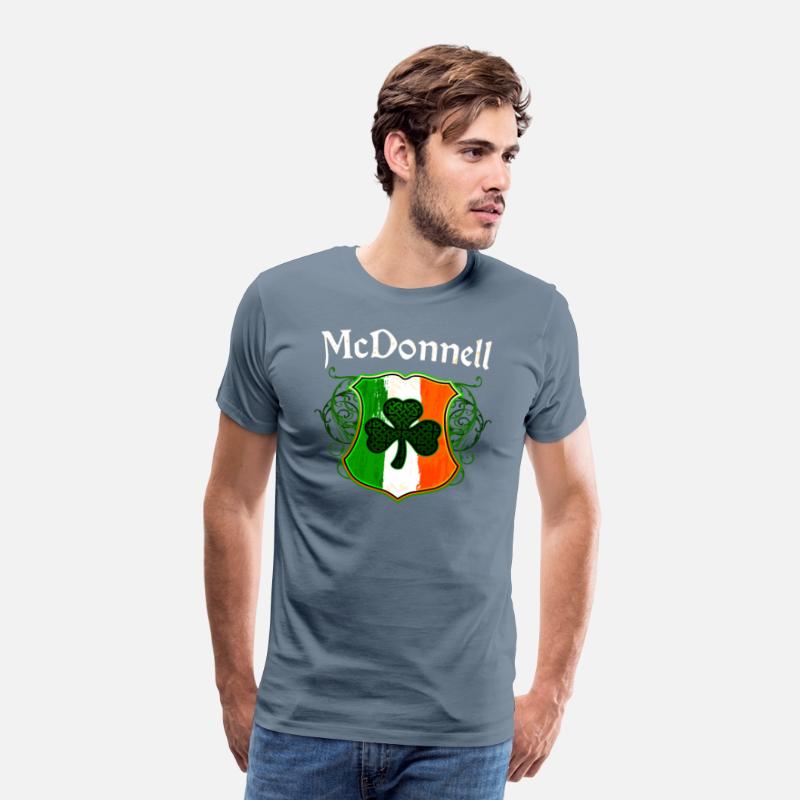 McDonnell Irish Surname Ireland Flag Shamrock