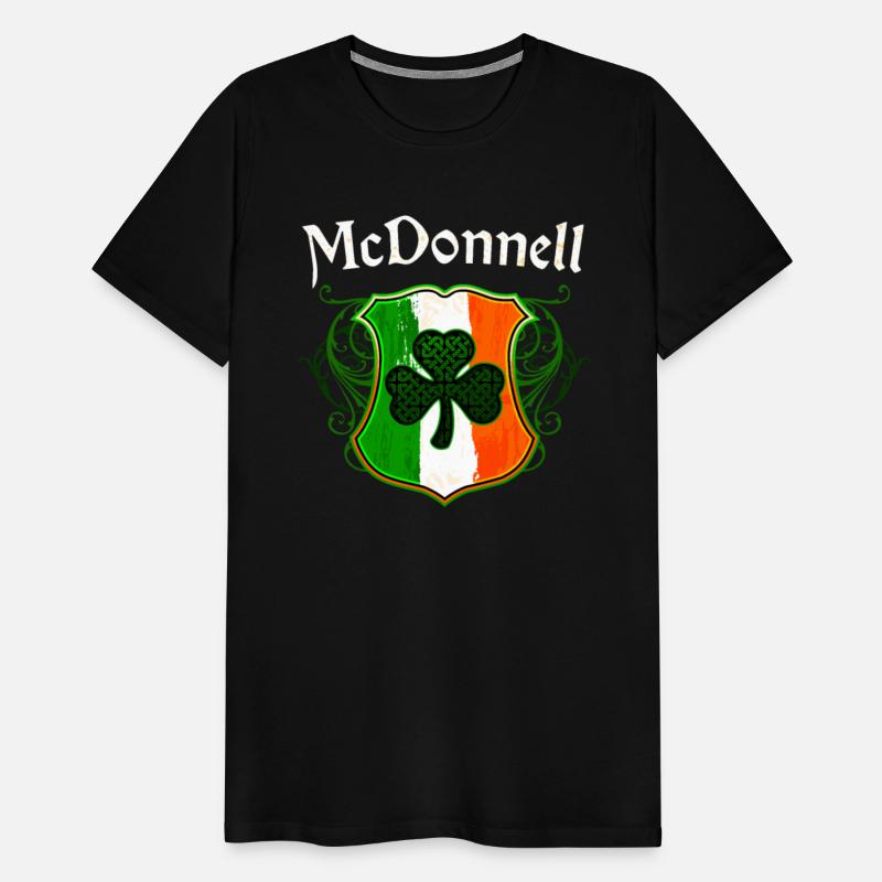 McDonnell Irish Surname Ireland Flag Shamrock