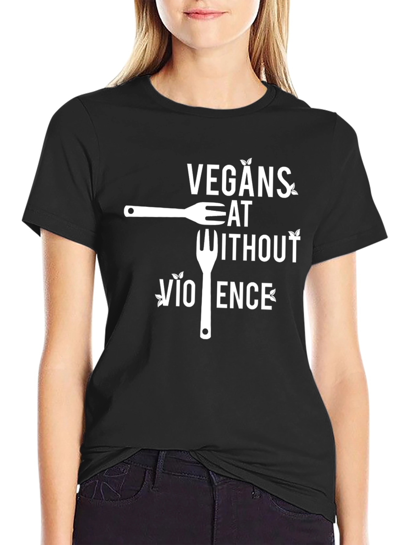 Vegan Eat Without Violence Graphic Tee