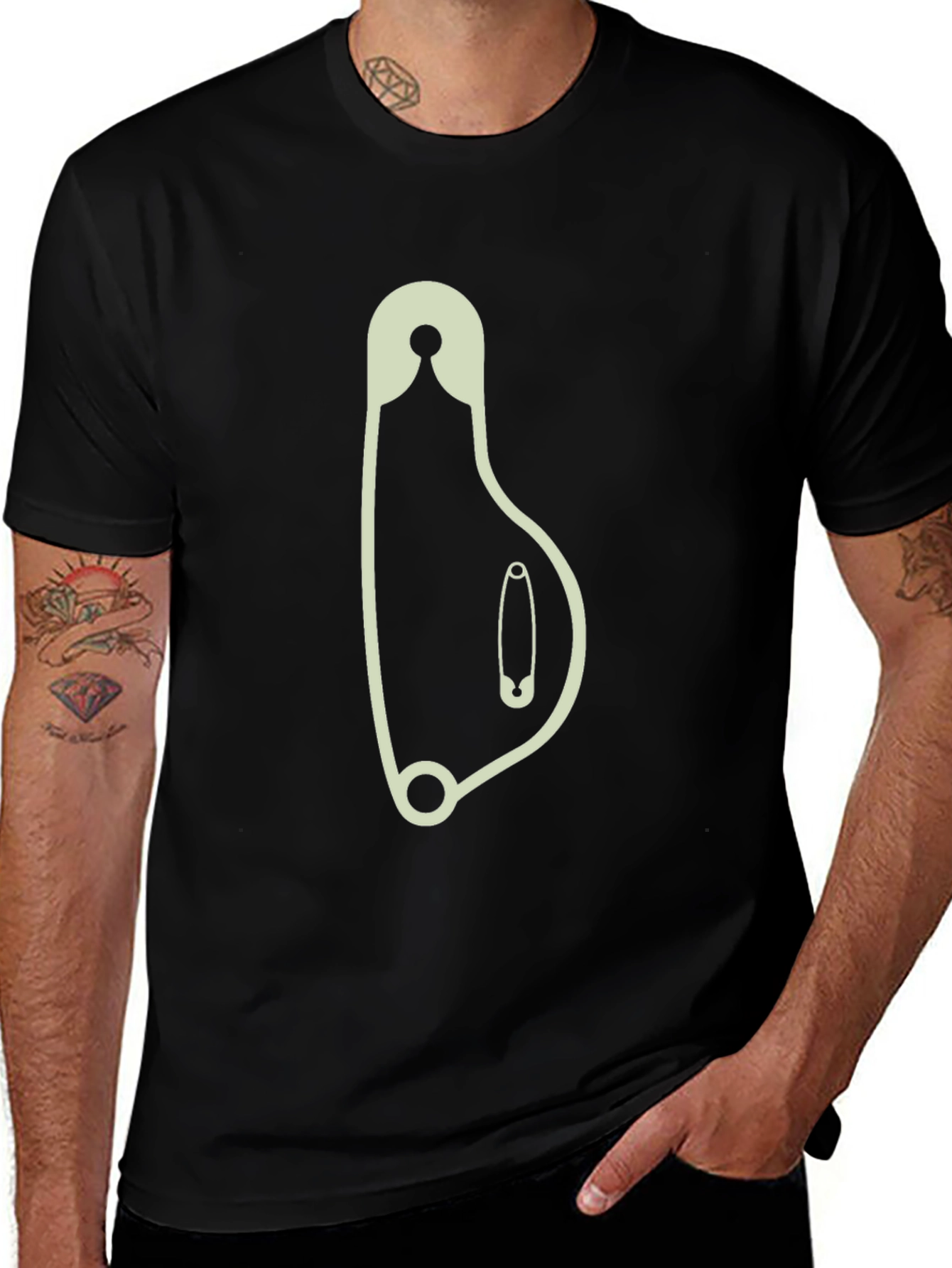 Safety Pin Pregnancy Announcement T-Shirt