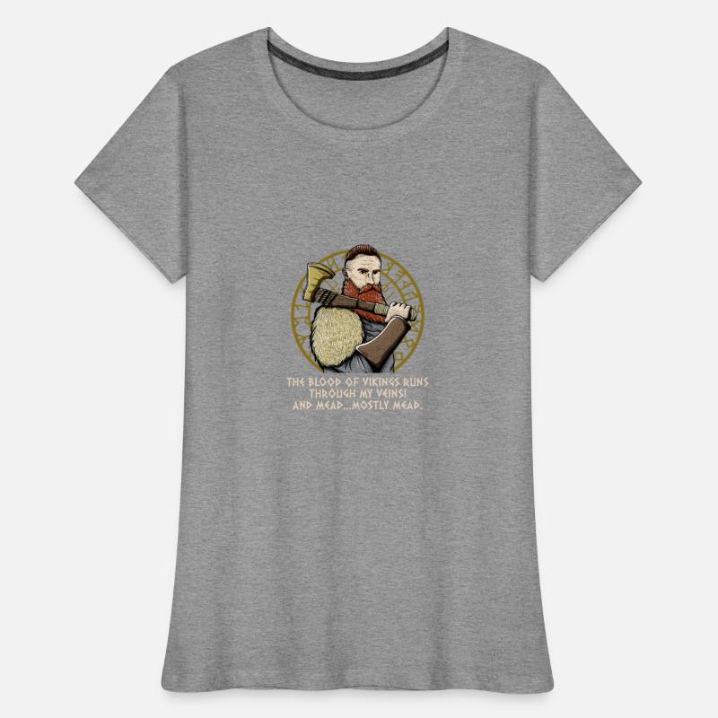 Mead Runs Through My Veins Funny Odin Humor Norse