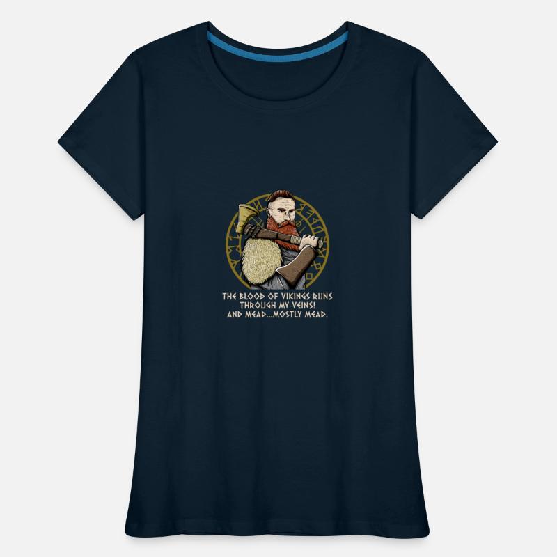 Mead Runs Through My Veins Funny Odin Humor Norse