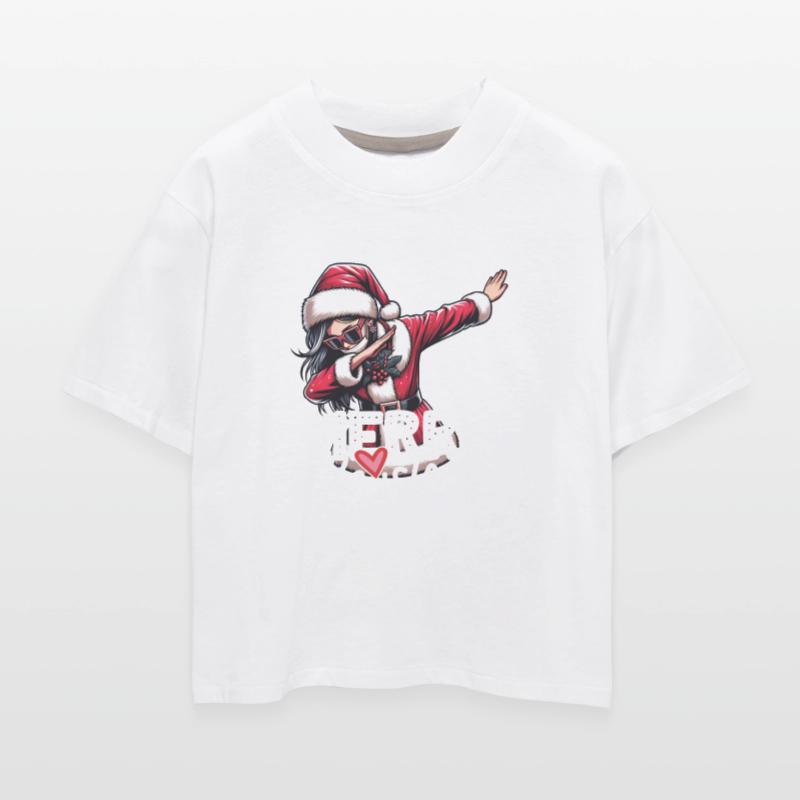 Merry Christmas Stylish Dabbing Woman Girl with