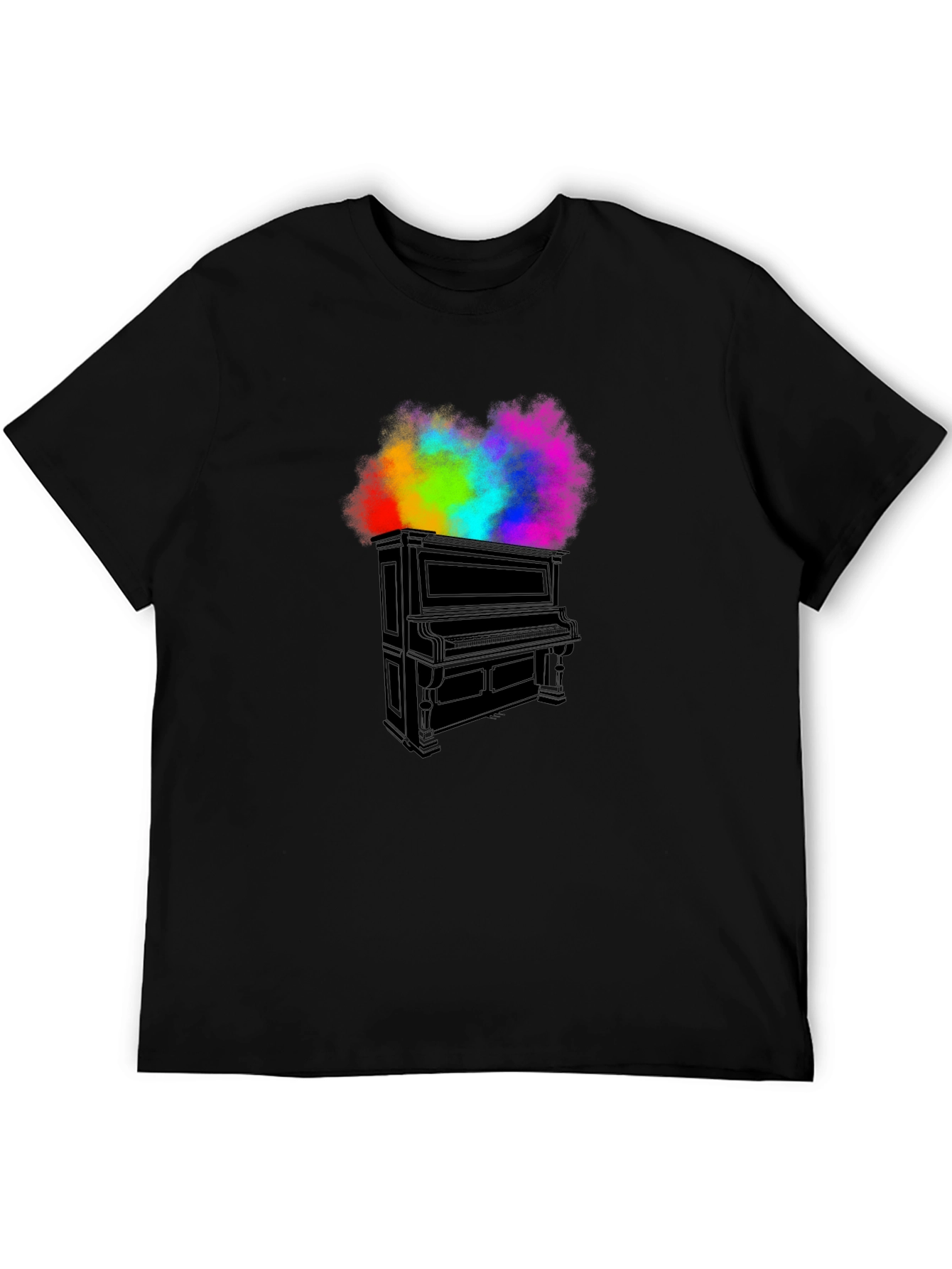 Piano Rainbow T-Shirt - Music Inspired Tee