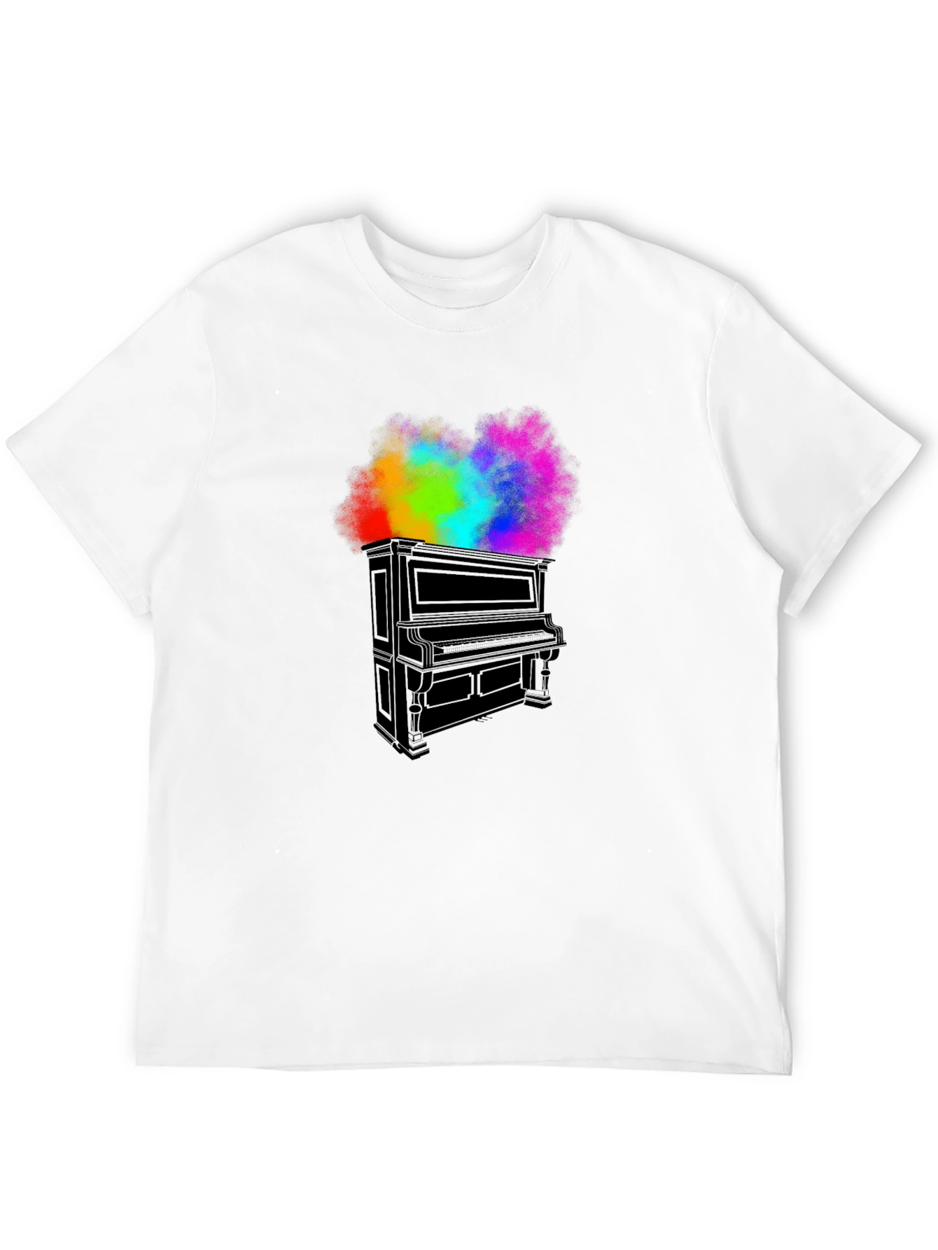 Piano Rainbow T-Shirt - Music Inspired Tee