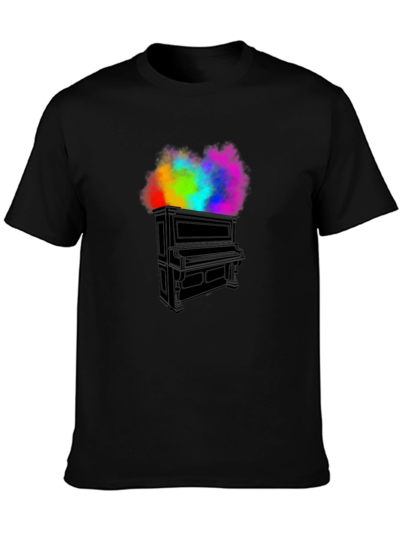 Piano Rainbow T-Shirt - Music Inspired Tee