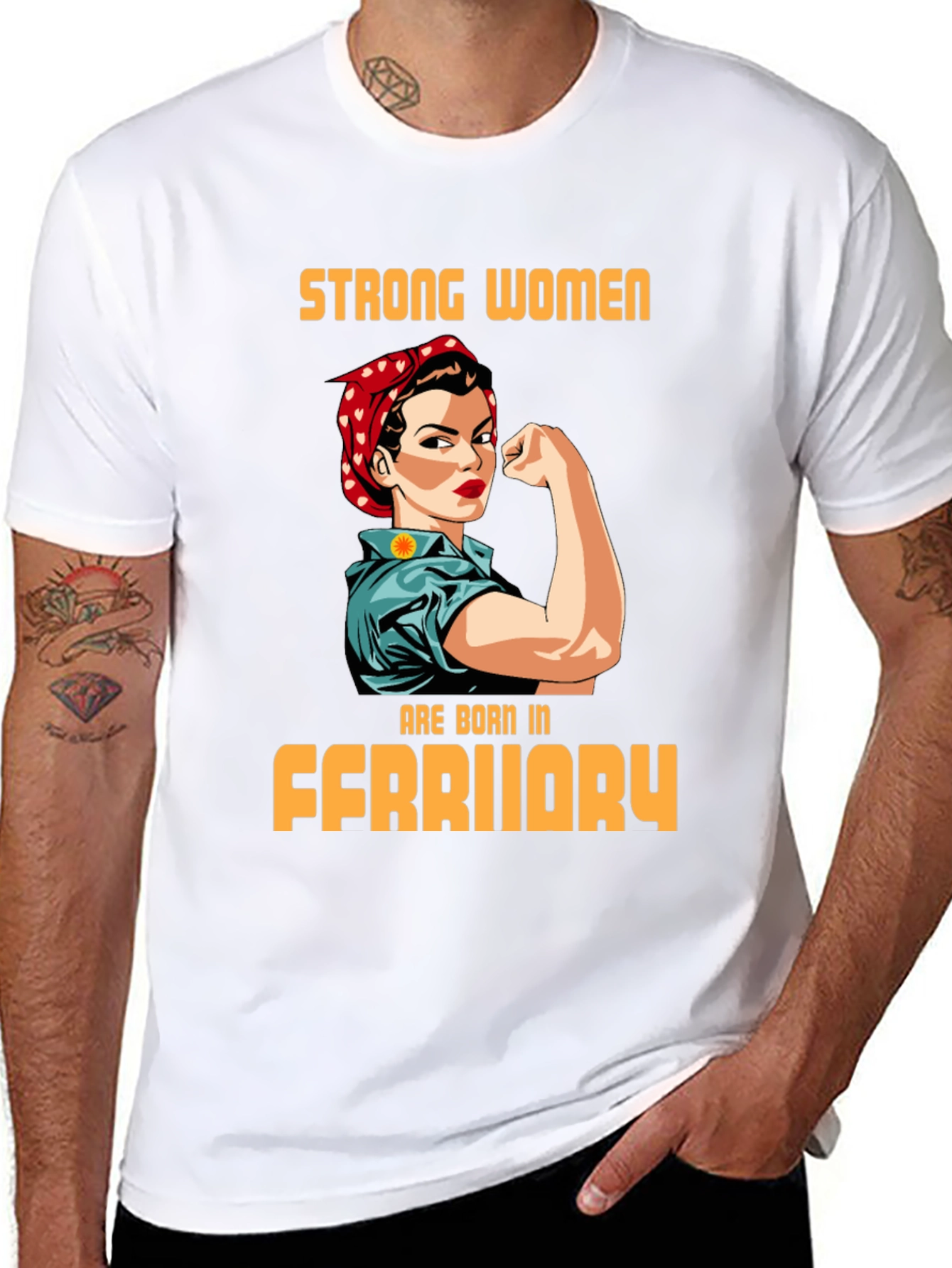 Strong Women Born in February T-Shirt