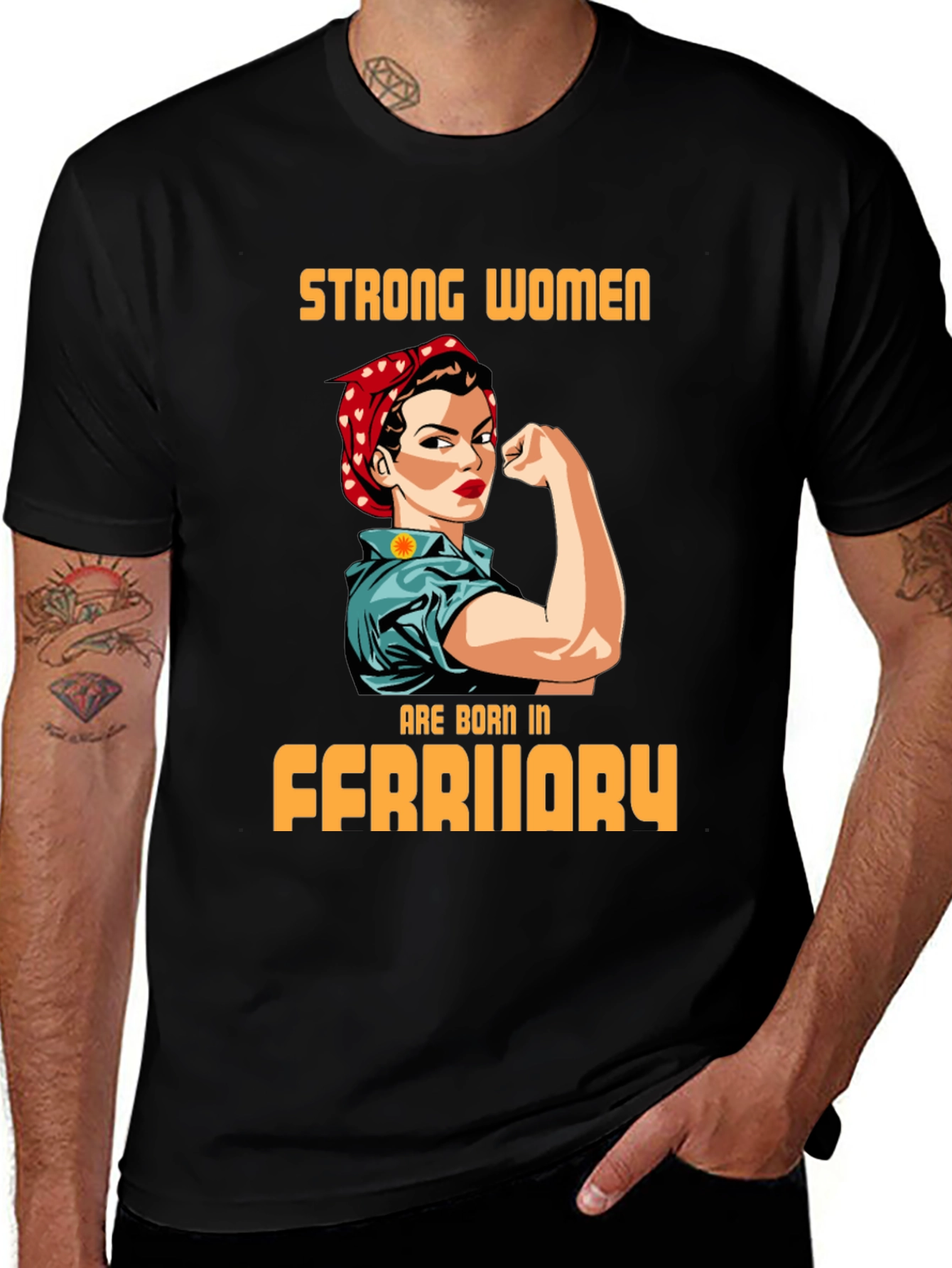 Strong Women Born in February T-Shirt