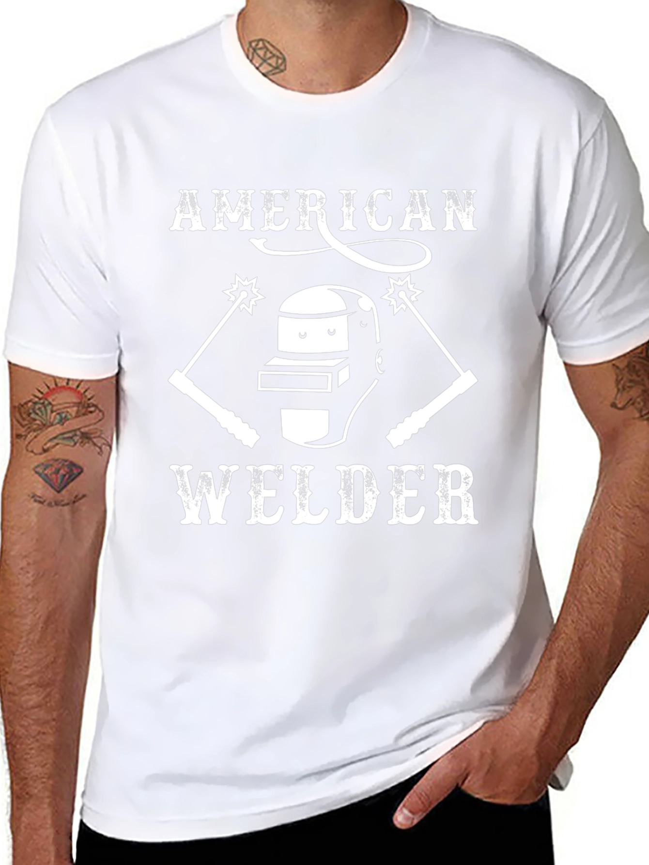 American Welder Graphic T-Shirt - Black