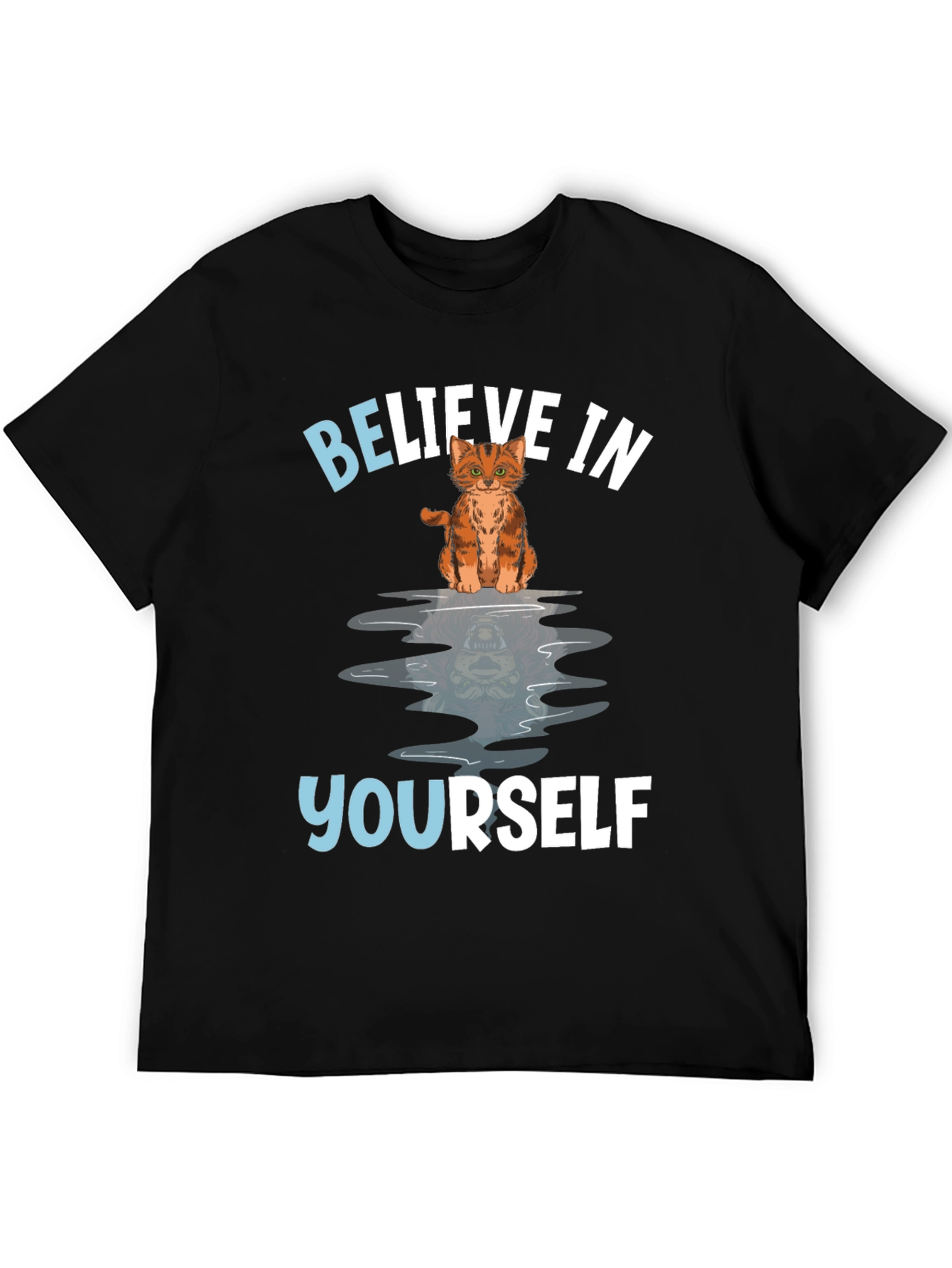 Believe In Yourself Cat Graphic Tee