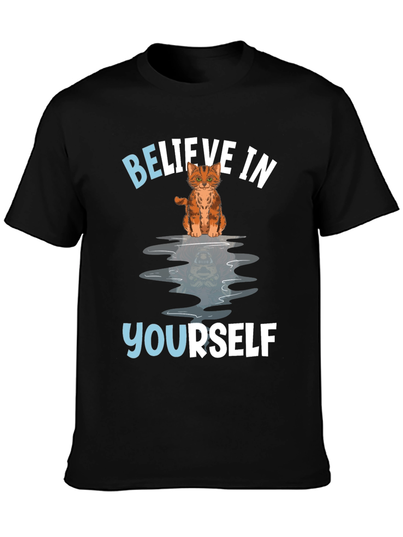 Believe In Yourself Cat Graphic Tee