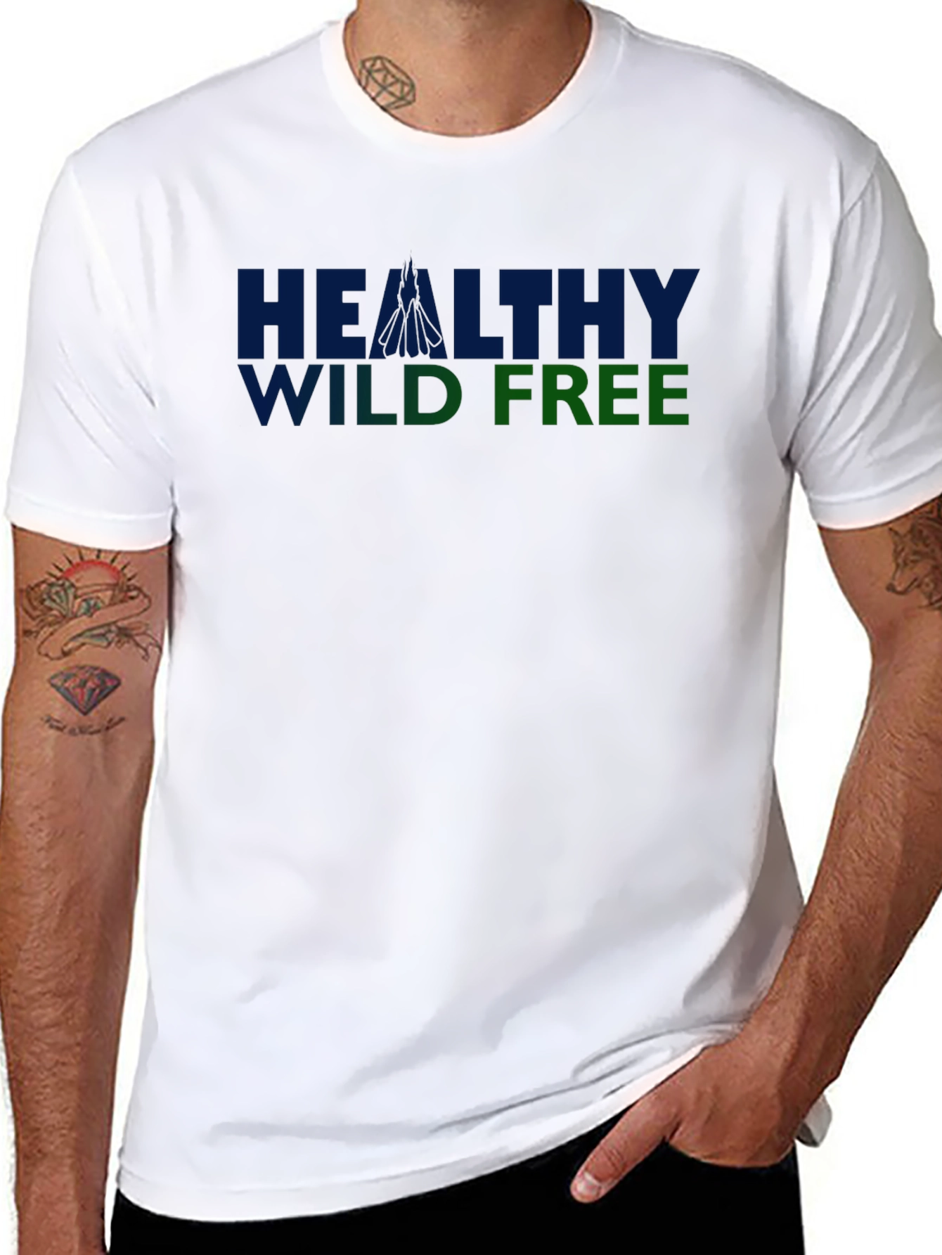 Healthy Wild Free Graphic Tee - Casual Comfort
