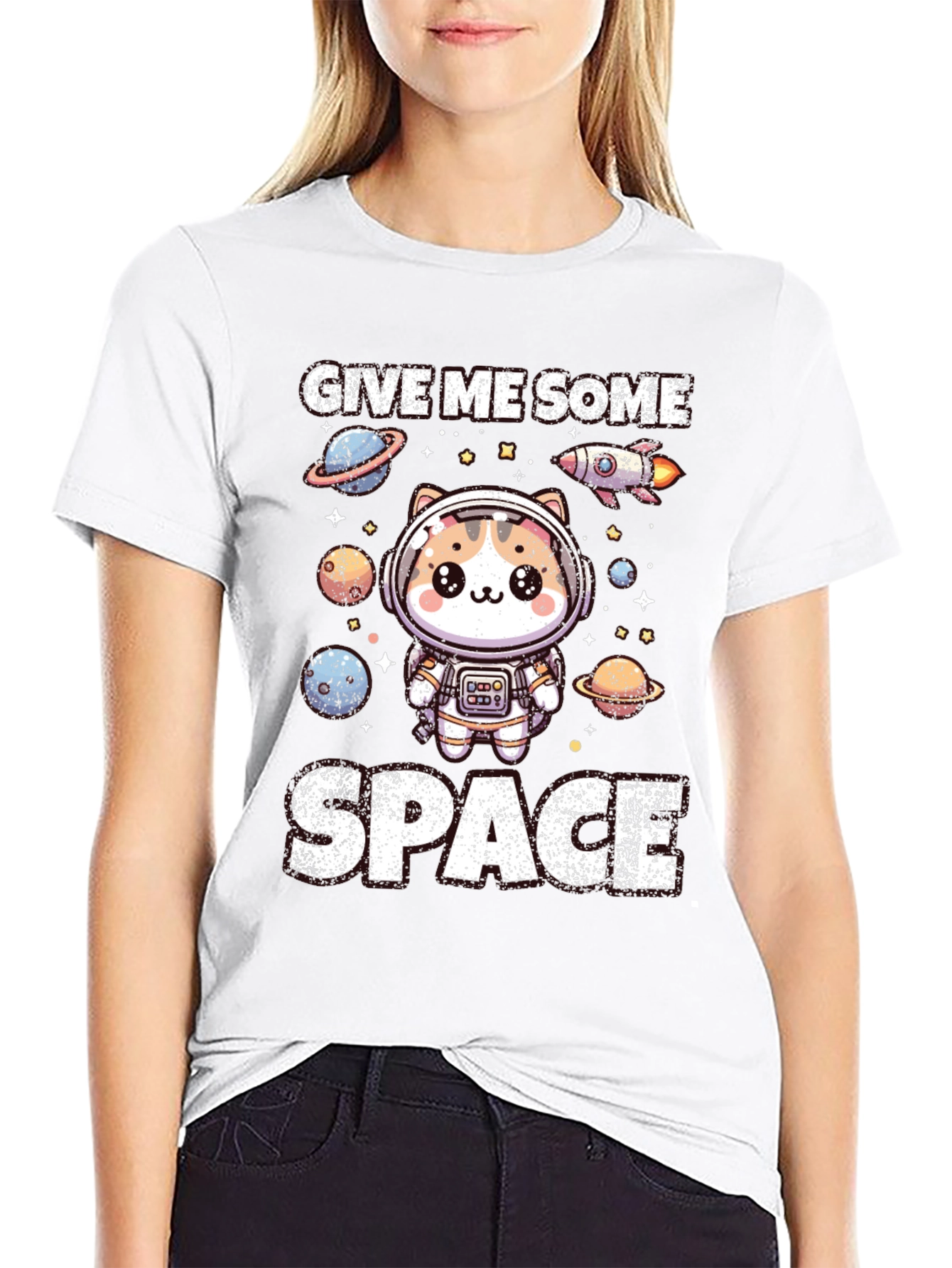Give Me Some Space Cat Astronaut T-Shirt