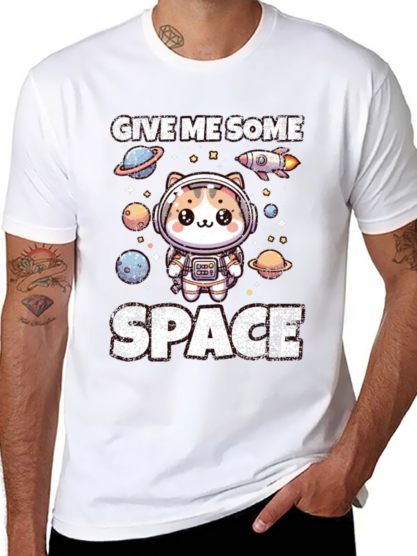 Give Me Some Space Cat Astronaut T-Shirt