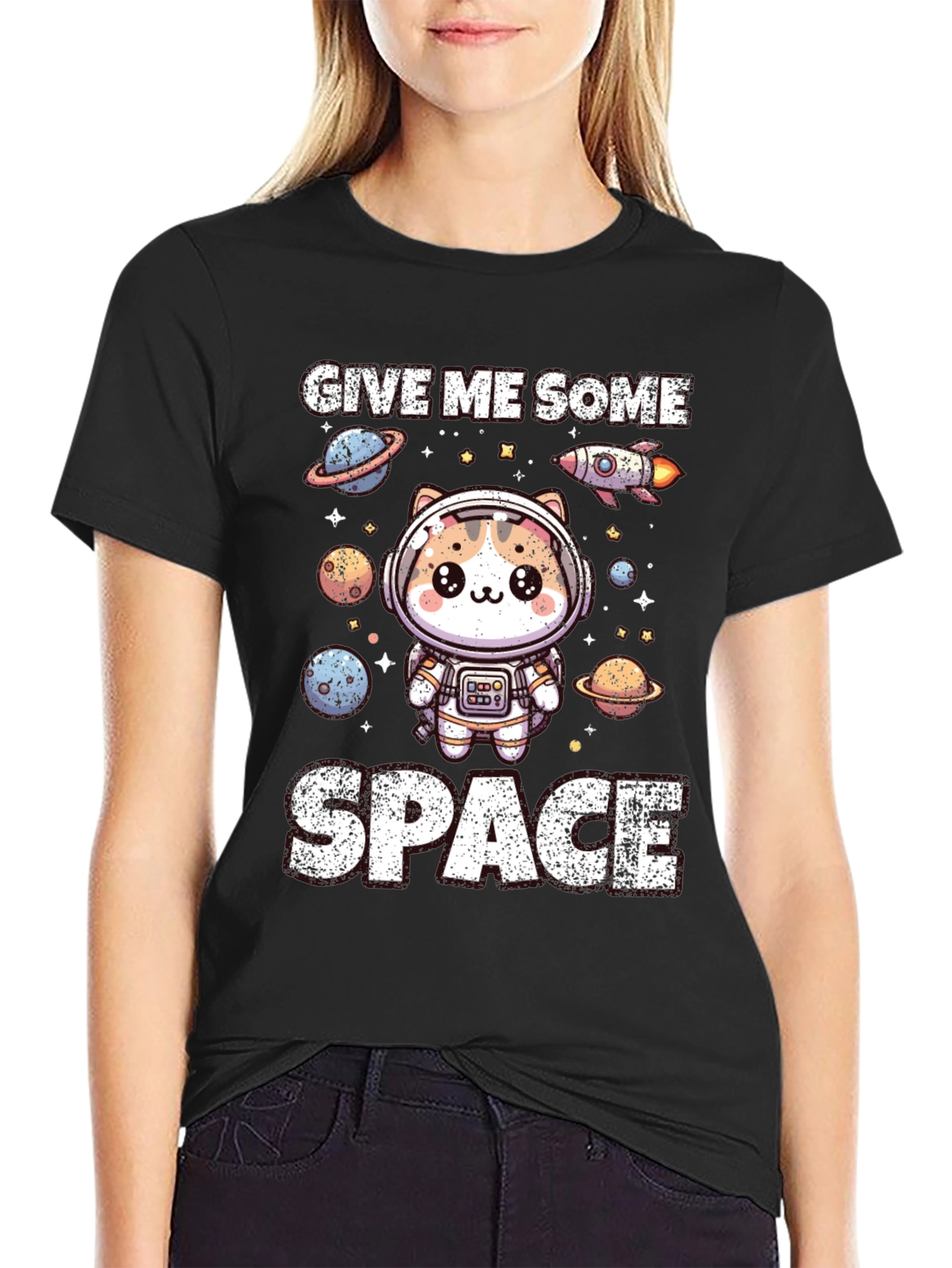 Give Me Some Space Cat Astronaut T-Shirt