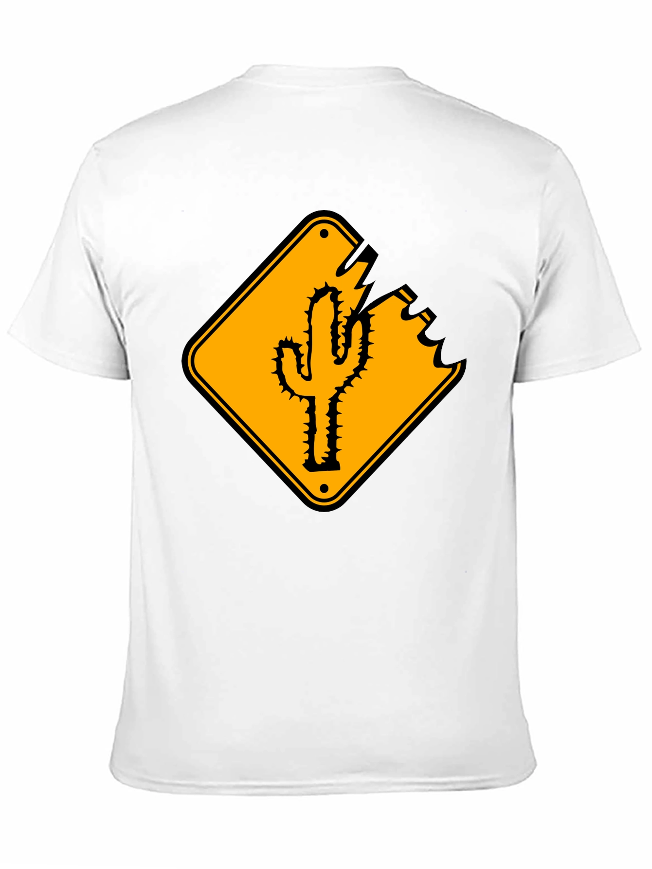 Cactus Road Sign Graphic Tee - Black