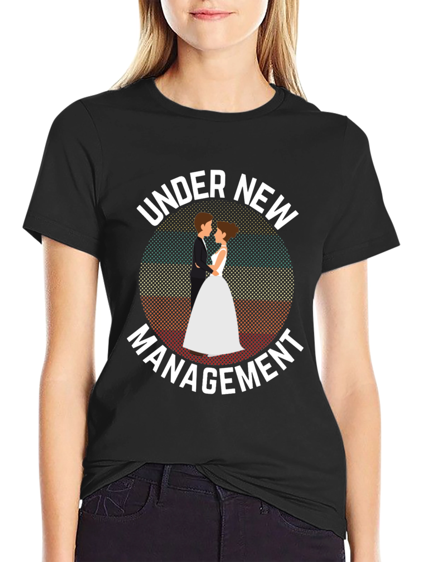 Under New Management T-Shirt - Wedding Humor Tee