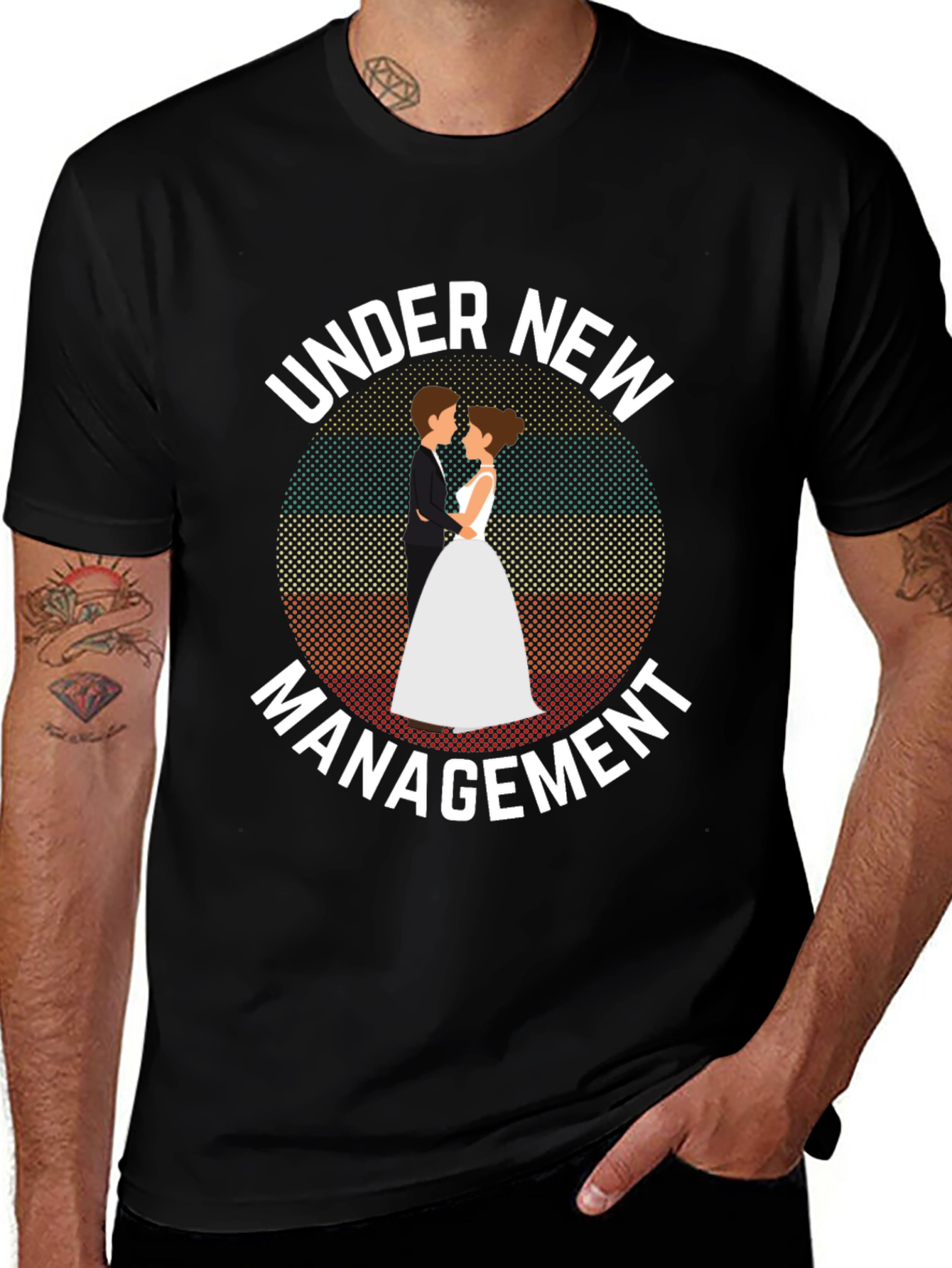 Under New Management T-Shirt - Wedding Humor Tee