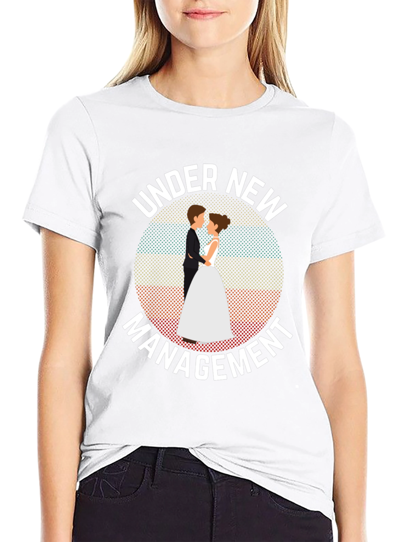 Under New Management T-Shirt - Wedding Humor Tee