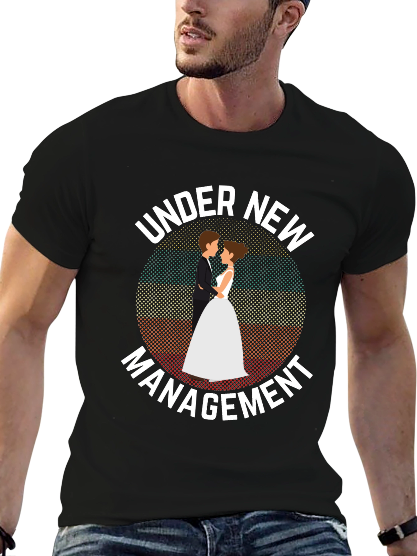 Under New Management T-Shirt - Wedding Humor Tee