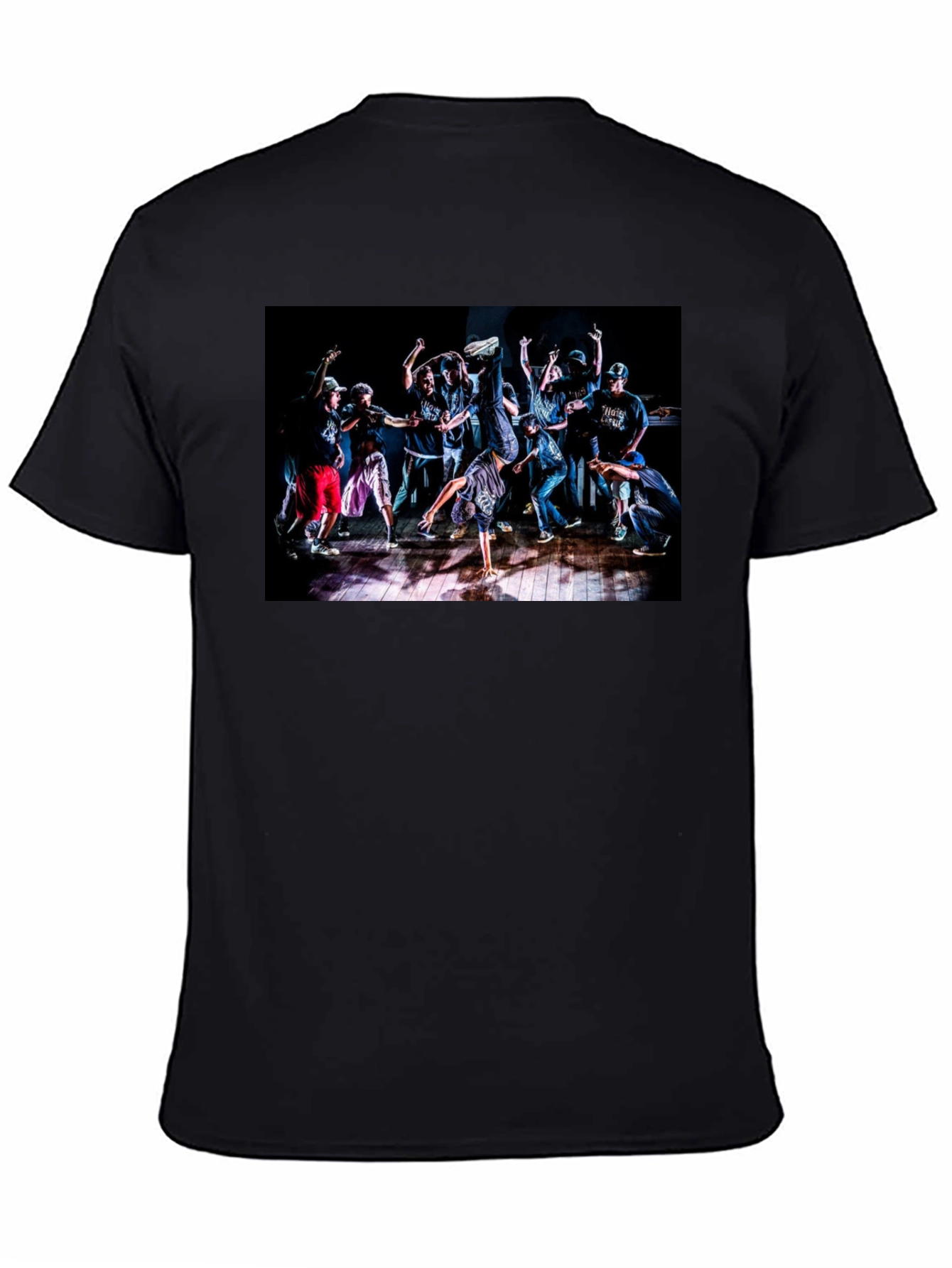 Dance Crew Graphic Tee - Black