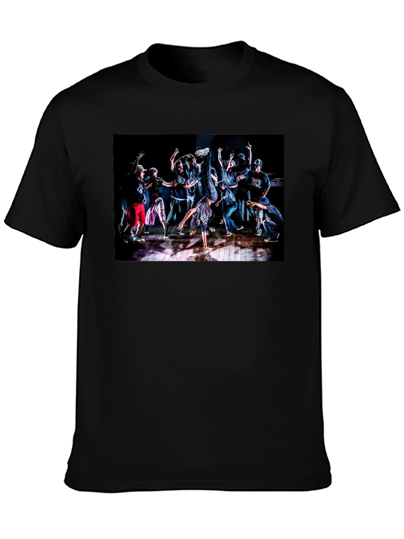 Dance Crew Graphic Tee - Black