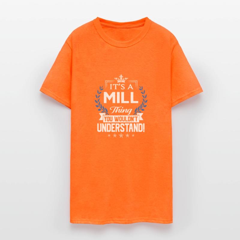 Mill Name T Shirt - Mill Things Name 2 Gift Item T
