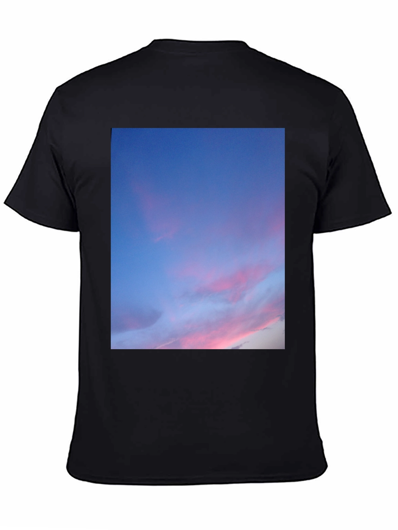 Sunset Sky T-Shirt - Soft Black Cotton Tee