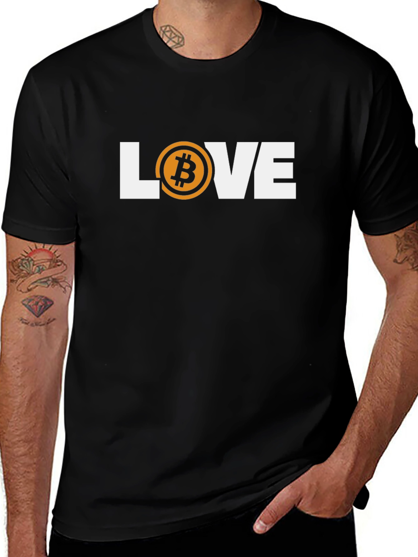 Bitcoin Love T-Shirt - Crypto Fan Tee
