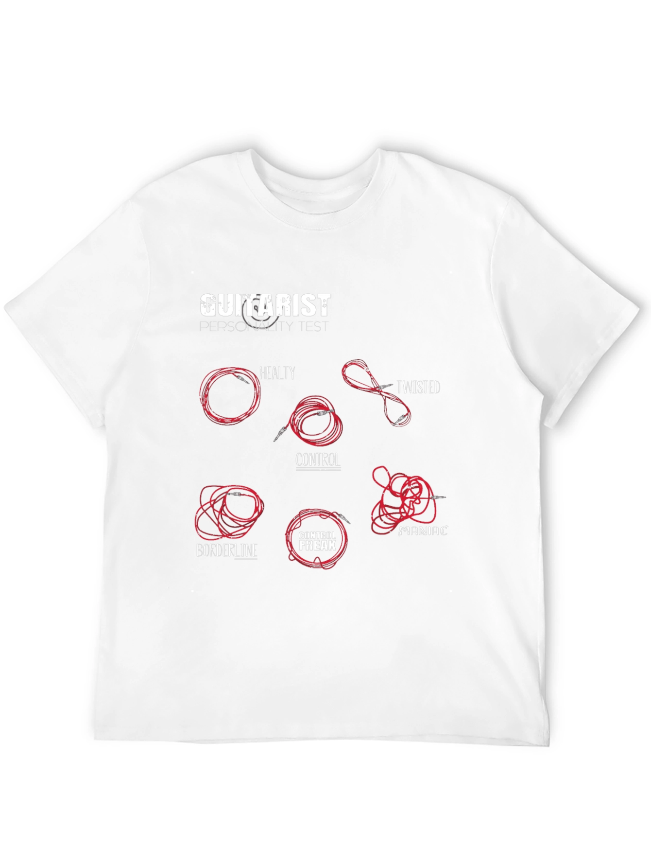 Guitarist Personality Test T-Shirt - Musician Humor Tee