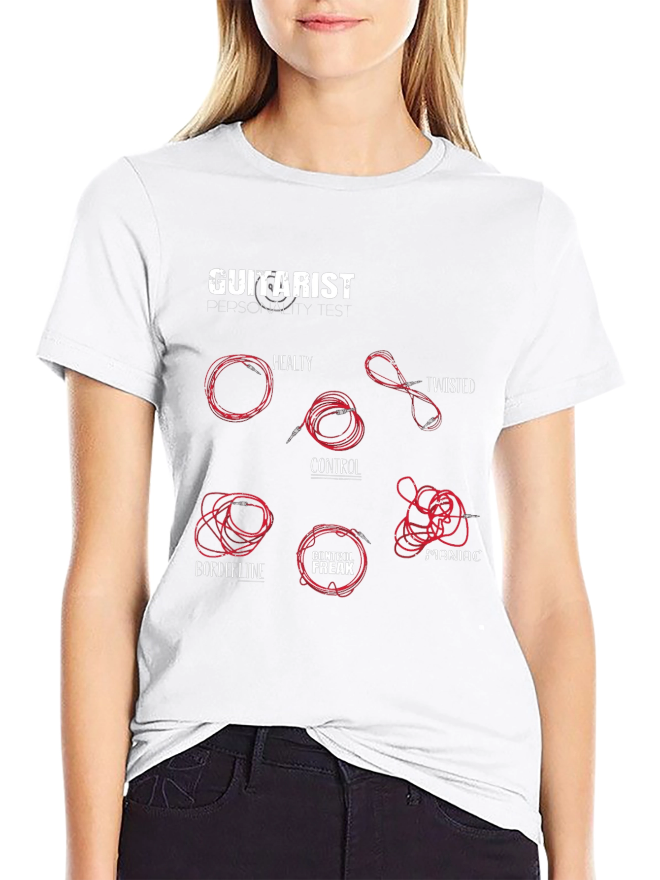 Guitarist Personality Test T-Shirt - Musician Humor Tee