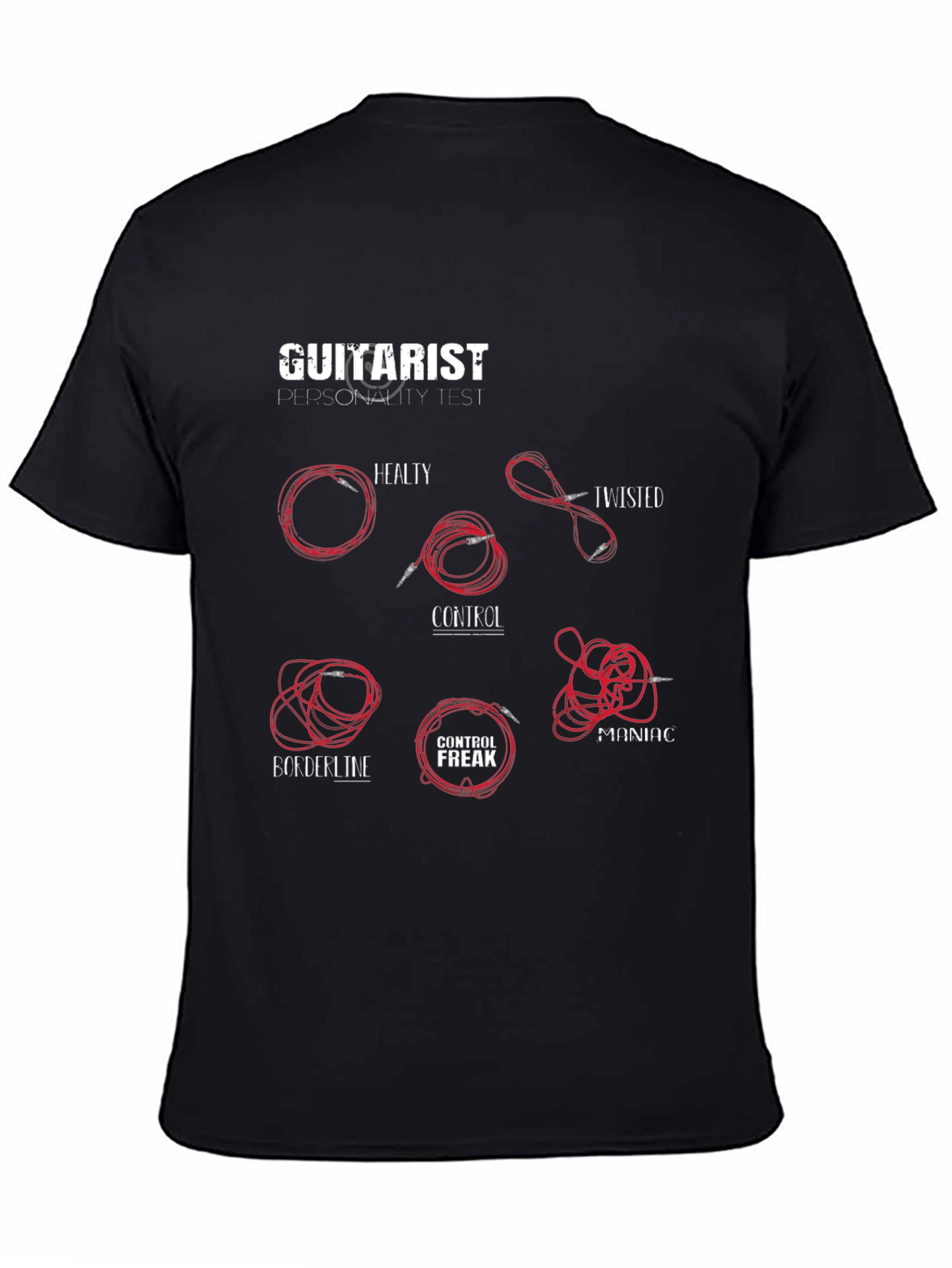 Guitarist Personality Test T-Shirt - Musician Humor Tee