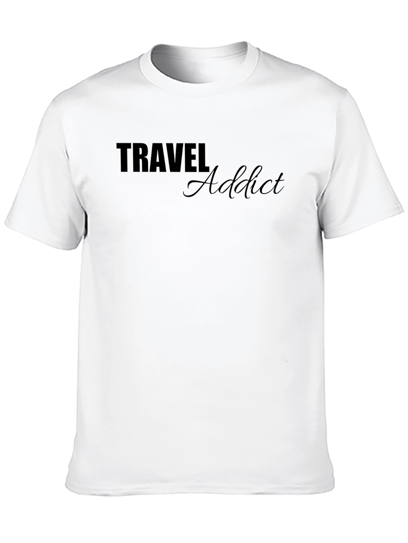 Travel Addict Graphic Tee - Comfortable Fit