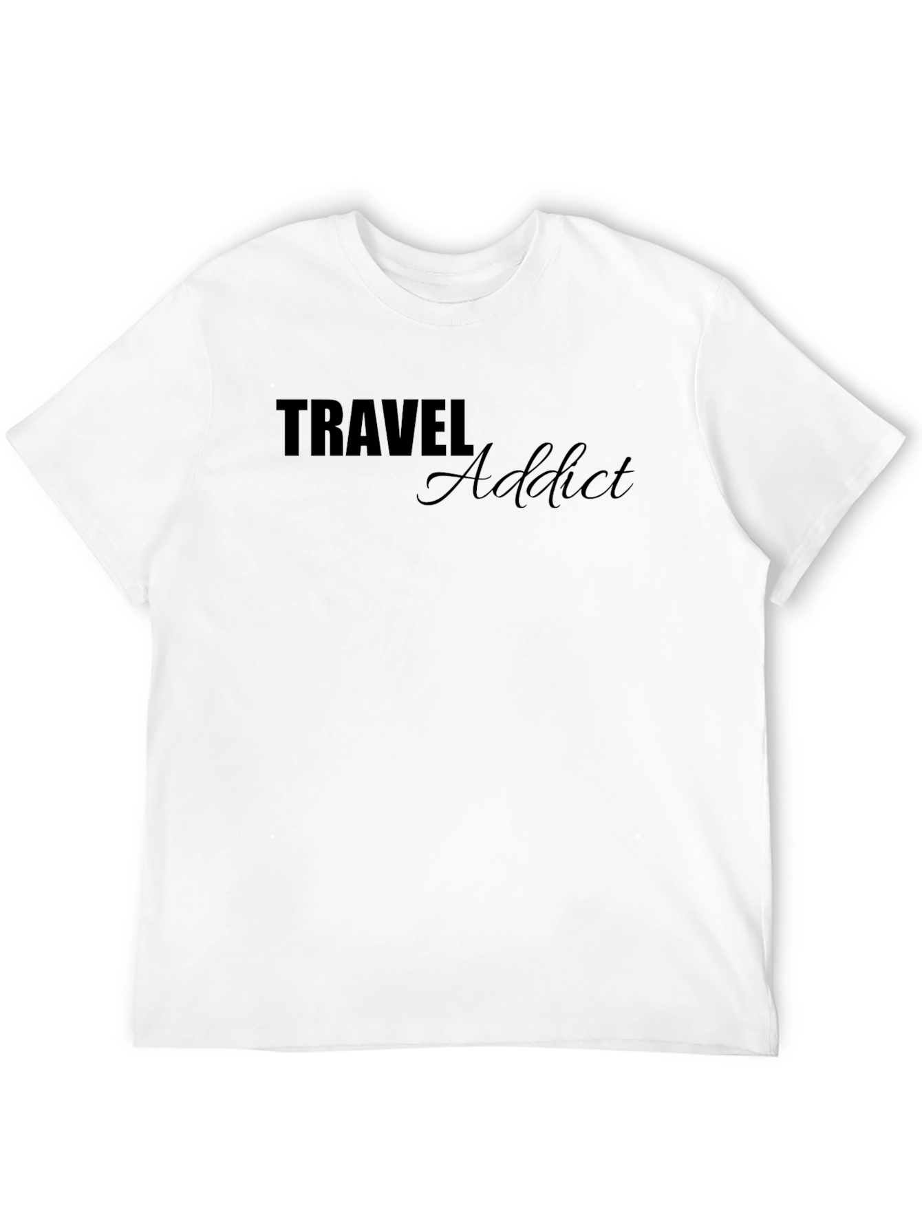 Travel Addict Graphic Tee - Comfortable Fit