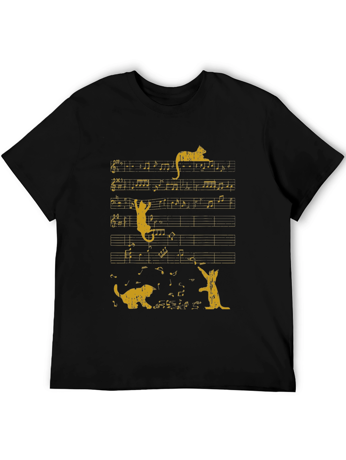 Musical Cats Graphic T-Shirt