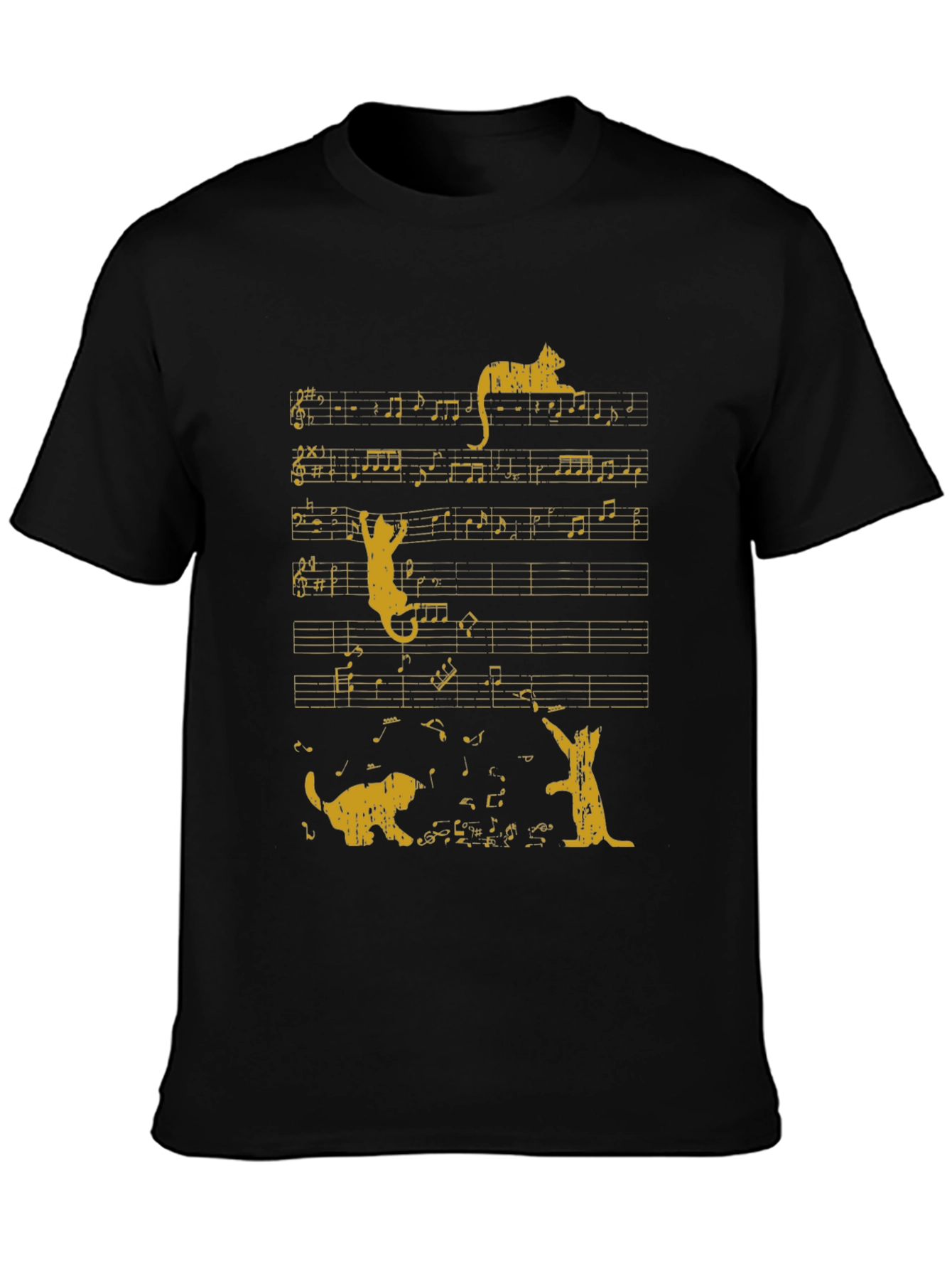 Musical Cats Graphic T-Shirt