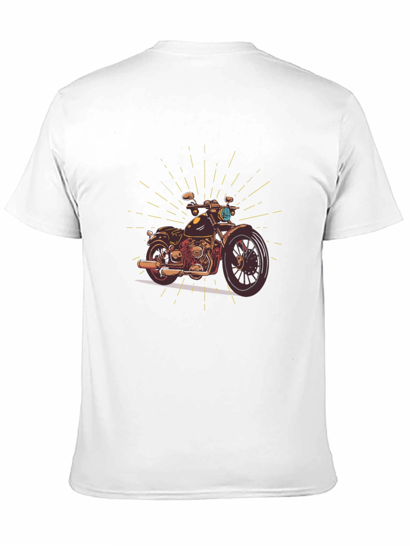 Motorcycle Graphic Tee - Classic Biker Style