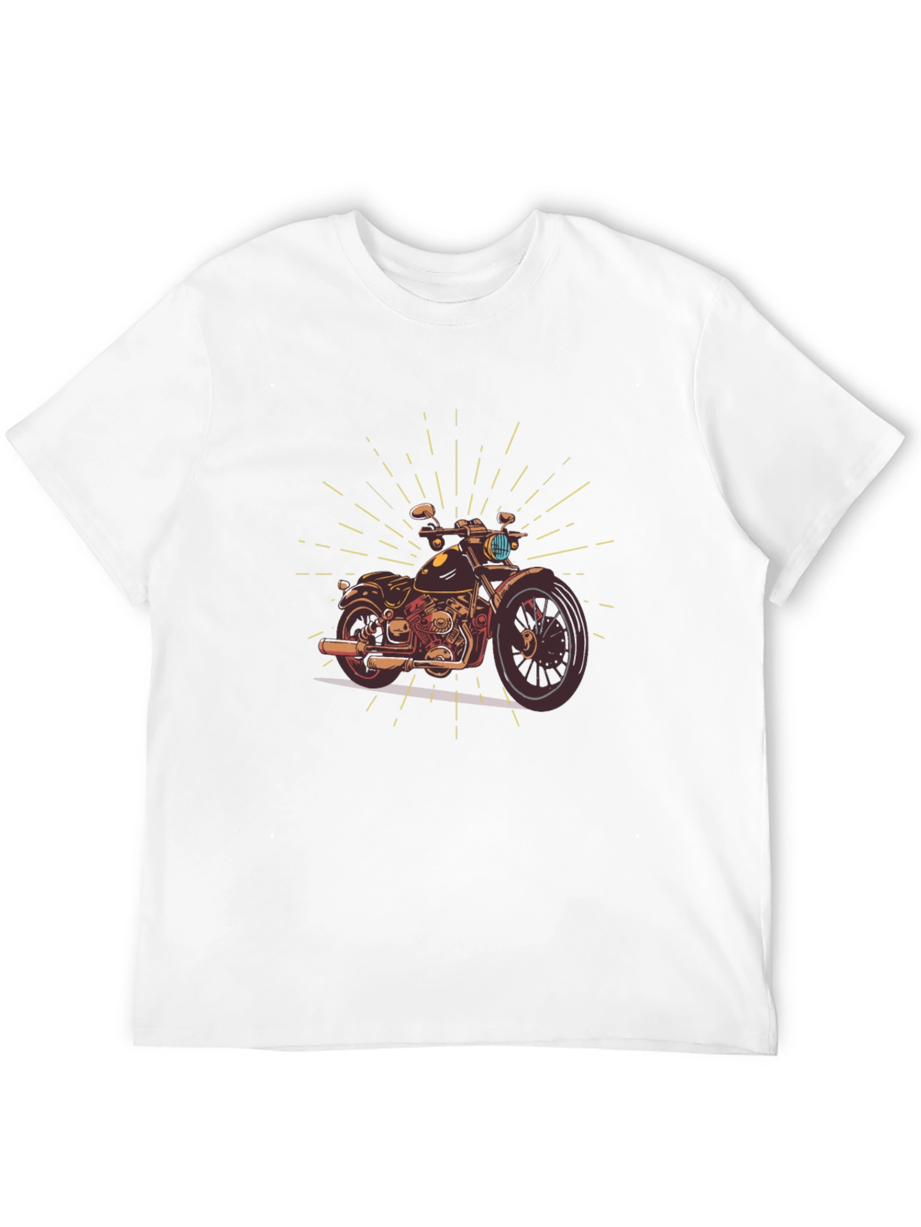 Motorcycle Graphic Tee - Classic Biker Style