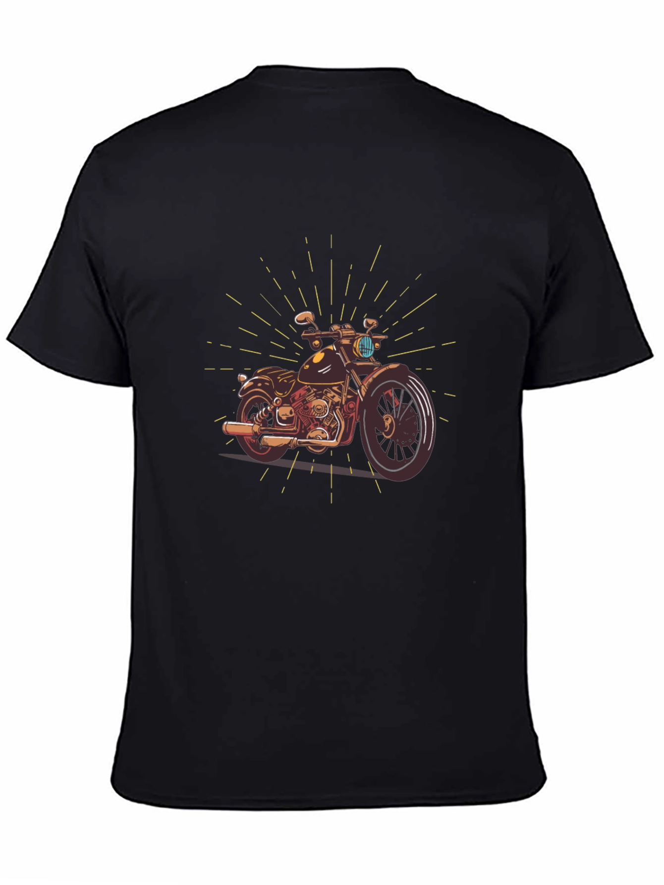 Motorcycle Graphic Tee - Classic Biker Style