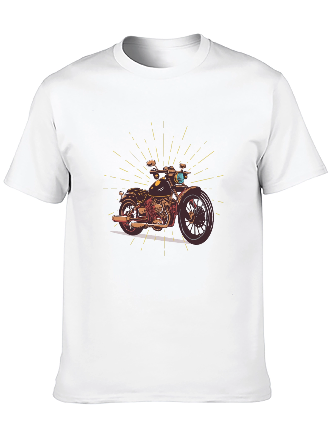 Motorcycle Graphic Tee - Classic Biker Style