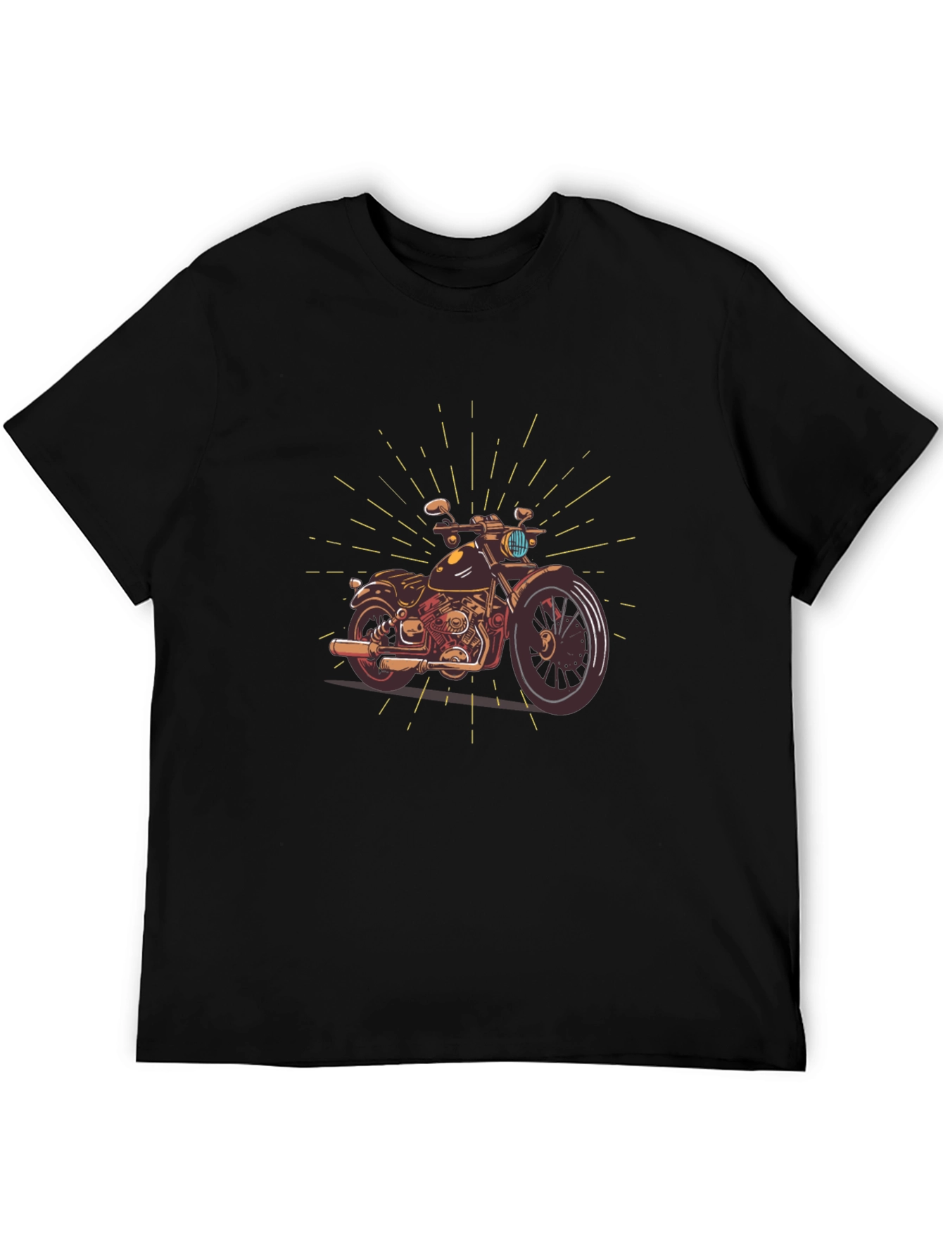 Motorcycle Graphic Tee - Classic Biker Style