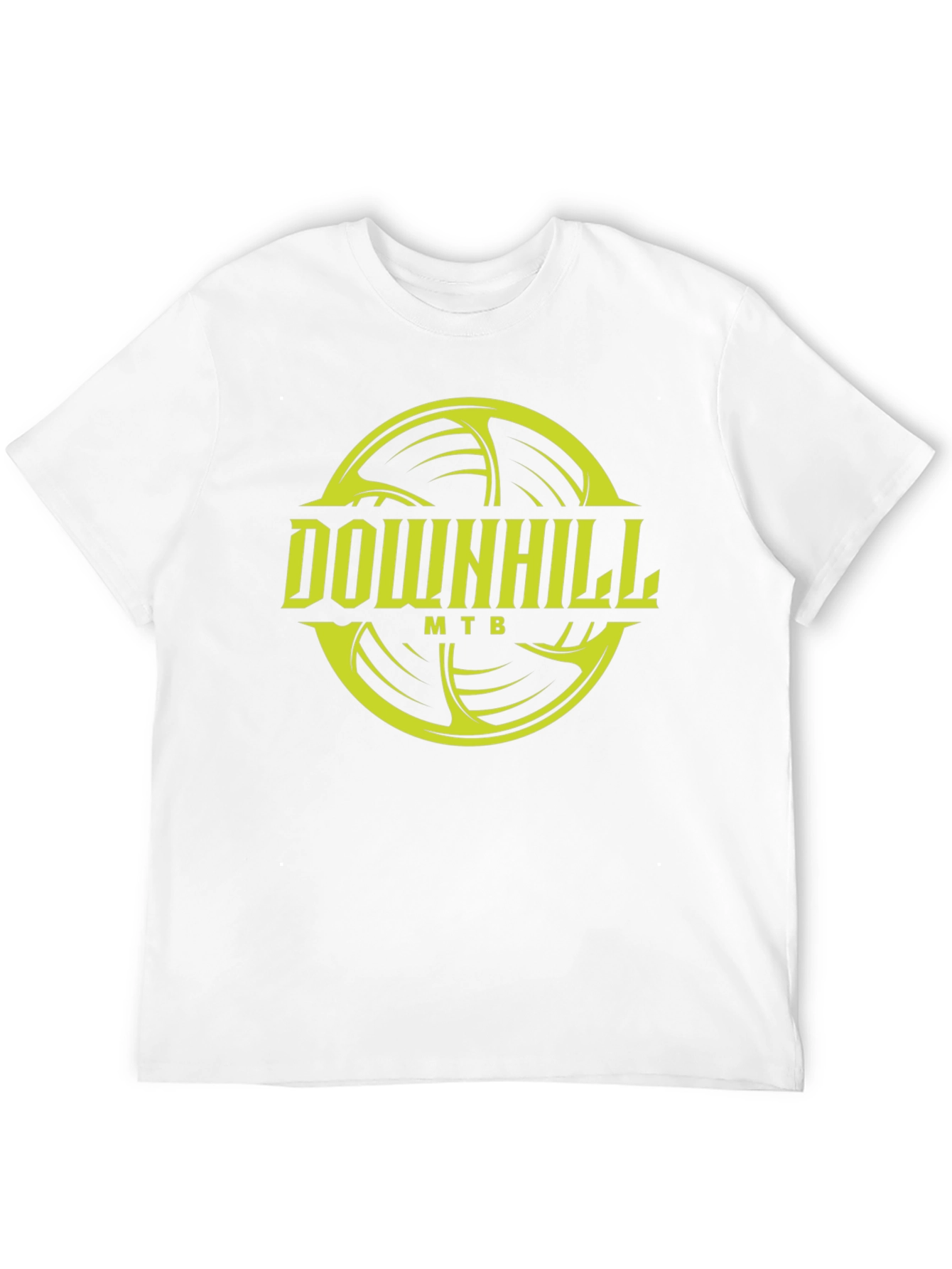 Downhill MTB Graphic Tee - Mountain Bike Black T-Shirt
