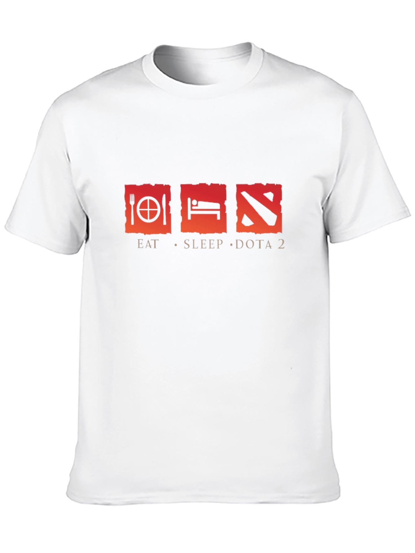 Eat Sleep Dota 2 Black T-Shirt