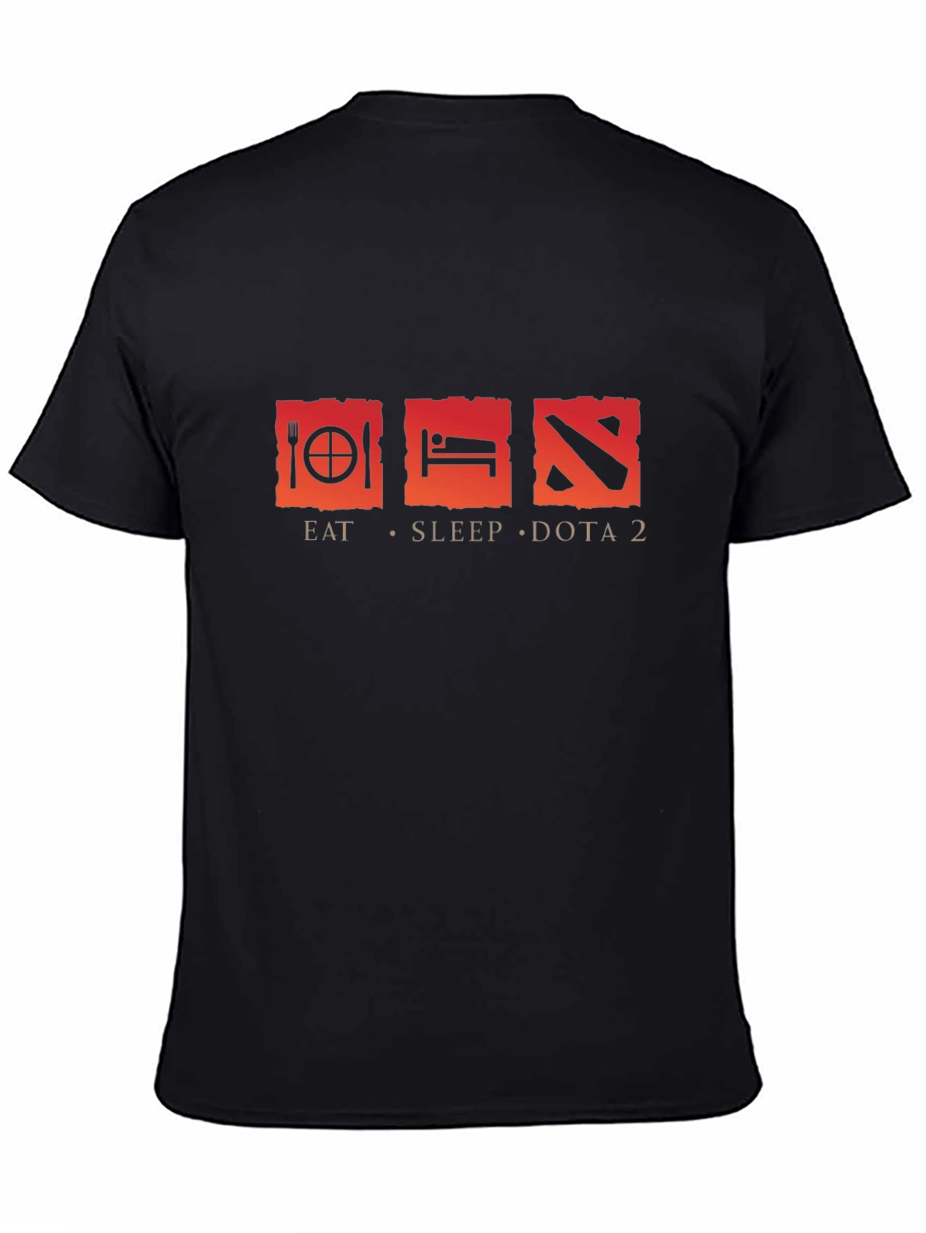 Eat Sleep Dota 2 Black T-Shirt