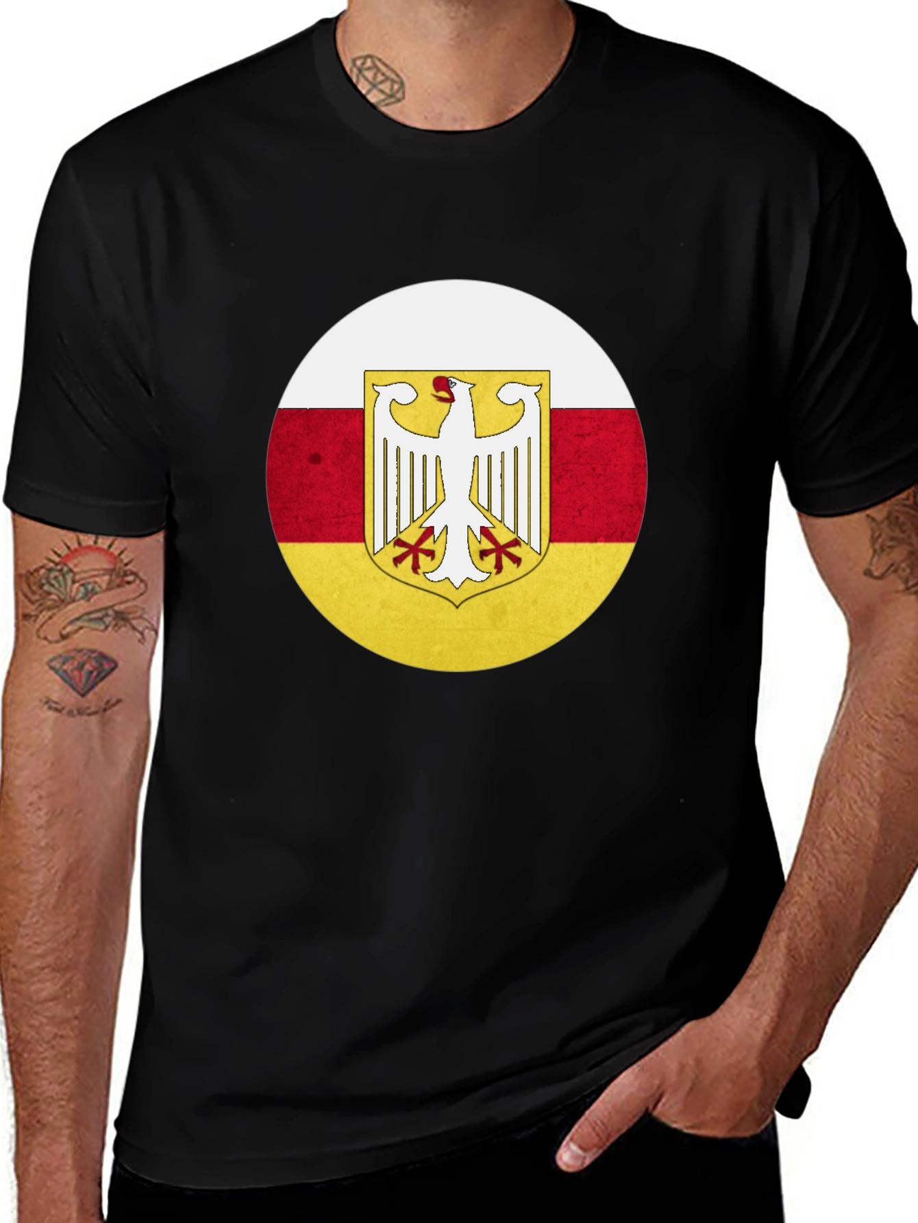 Ossetia Eagle Crest Black T-Shirt