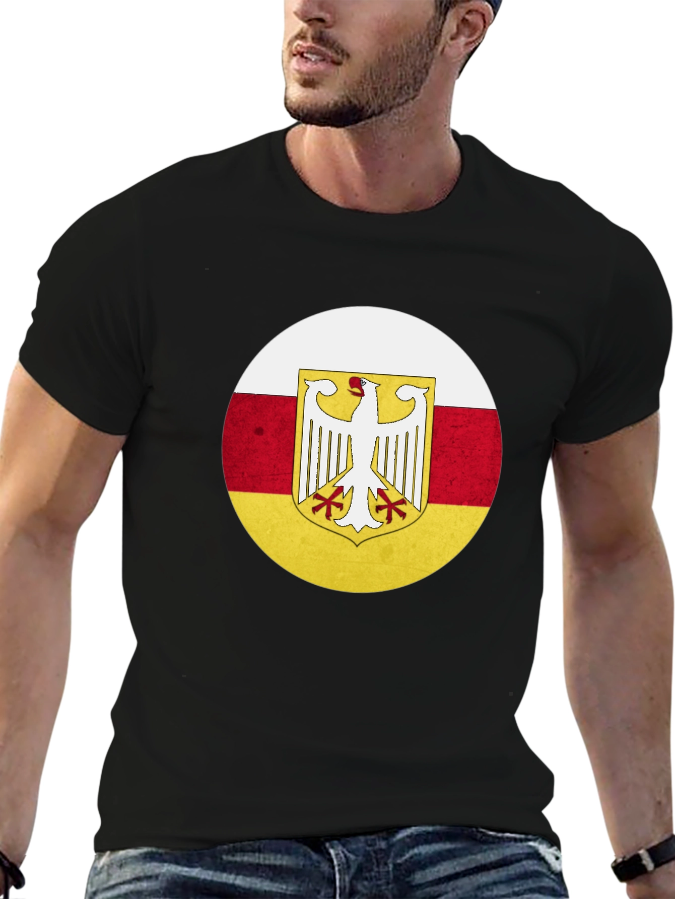 Ossetia Eagle Crest Black T-Shirt